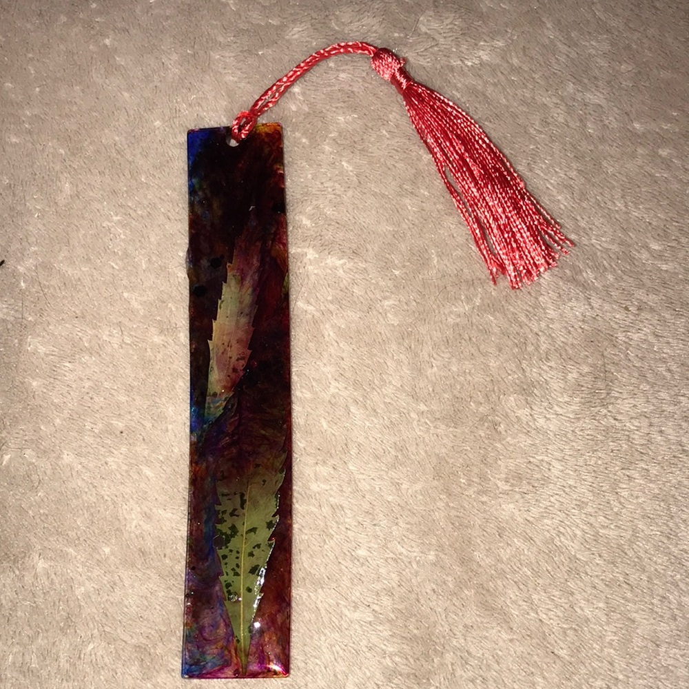 Custom epoxy resin bookmark New